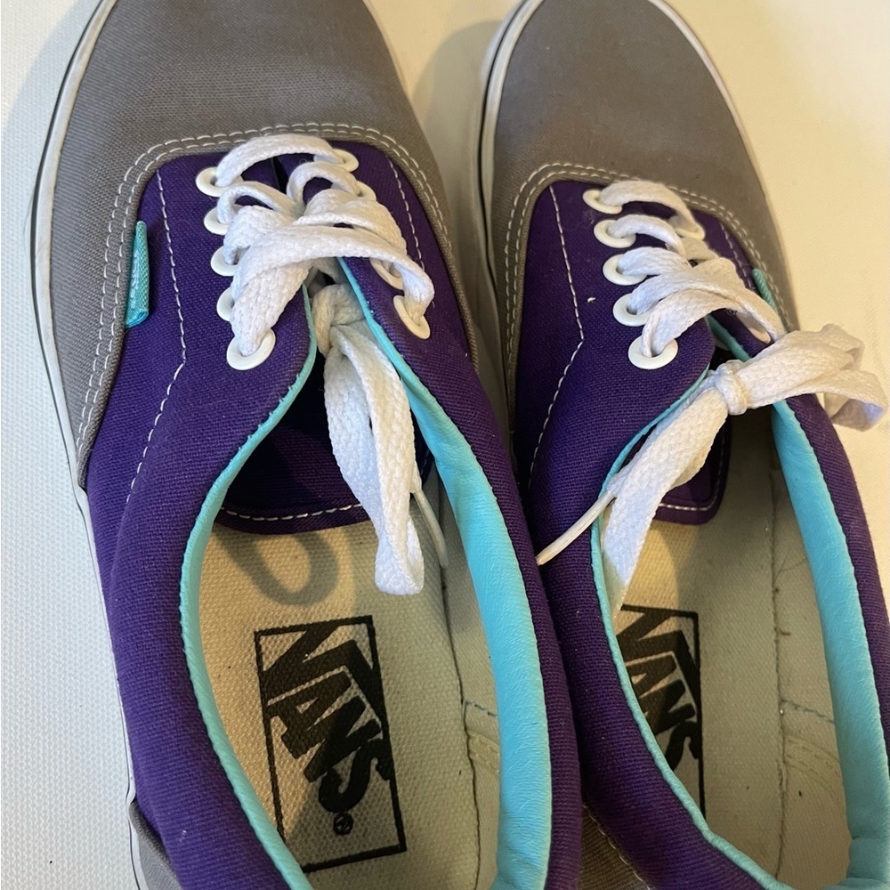 Vans unisex LPE grey / purple 2 tone skate sneakers - Picture 8 of 8